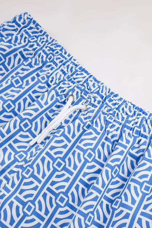 Boys Swim Short, Circular Pattern, Beach Swimwear for Boys, Colorful Boys Swim Trunk