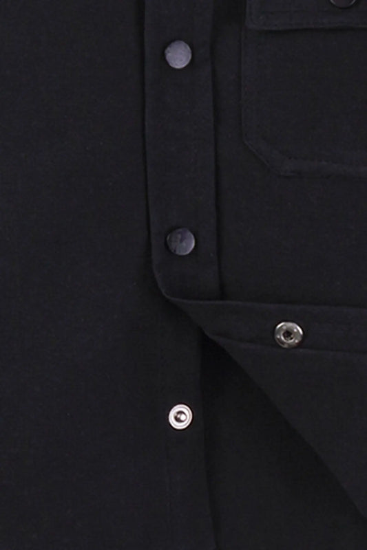 Kids' Black Shirt Buttons