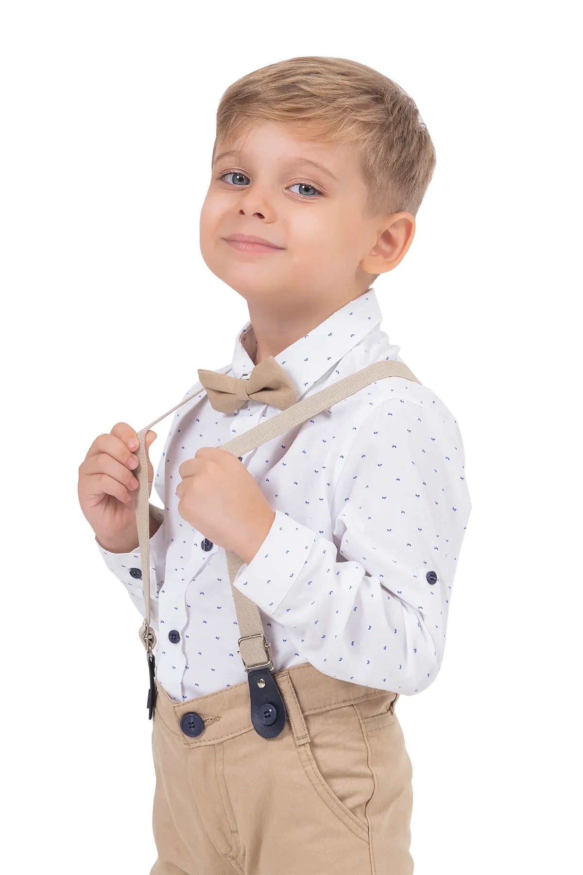 Salopette Shirt Trousers Set for Kids
