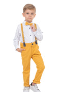 Yellow Shirt Salopet Set for Kids