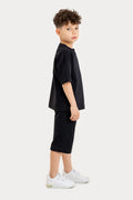 Boys Summer Outfit, Cotton T-shirt with Pocket & Shorts