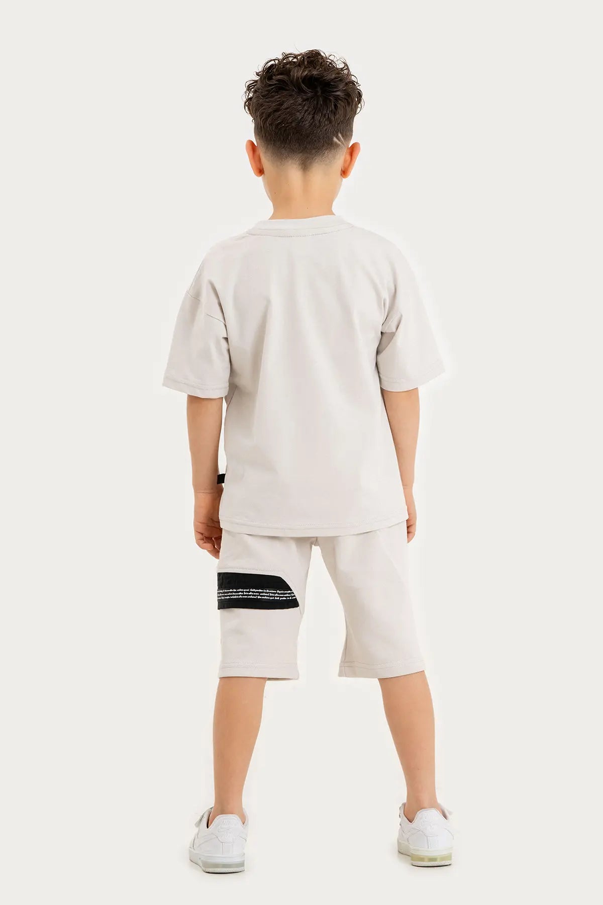 Boys Summer Outfit, Cotton T-shirt with Pocket & Shorts