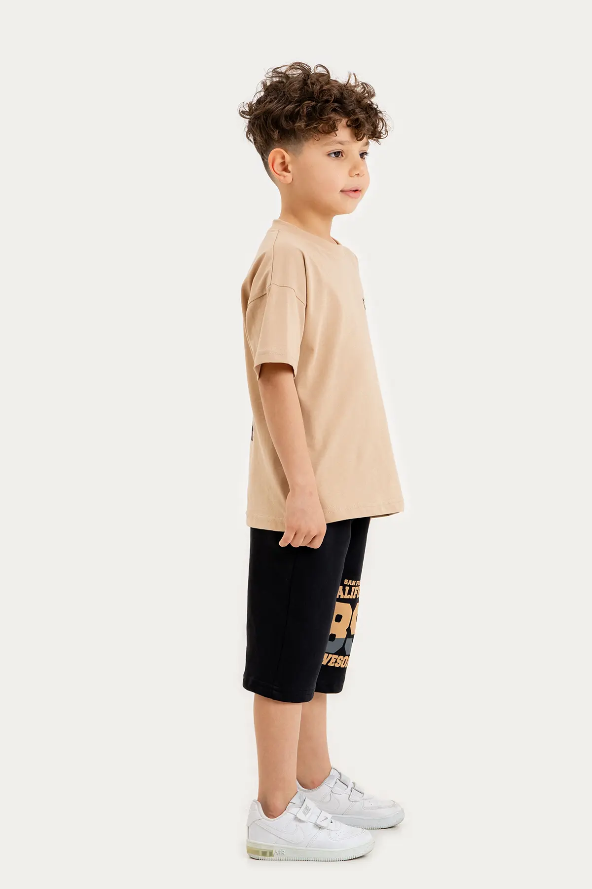 Boys Summer Outfit, "89 California" Printed T-shirt & Shorts