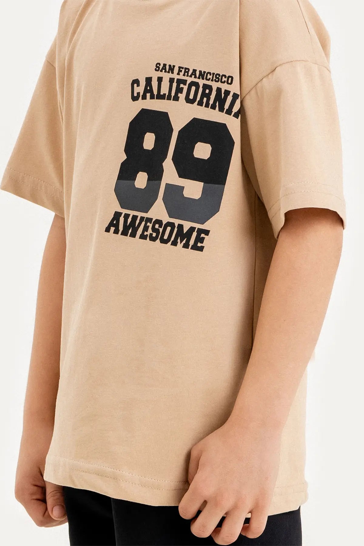 Boys Summer Outfit, "89 California" Printed T-shirt & Shorts