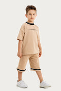 Boys Summer Outfit, New York Signature Printed T-shirt & Shorts