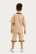 Boys Summer Outfit, New York Signature Printed T-shirt & Shorts