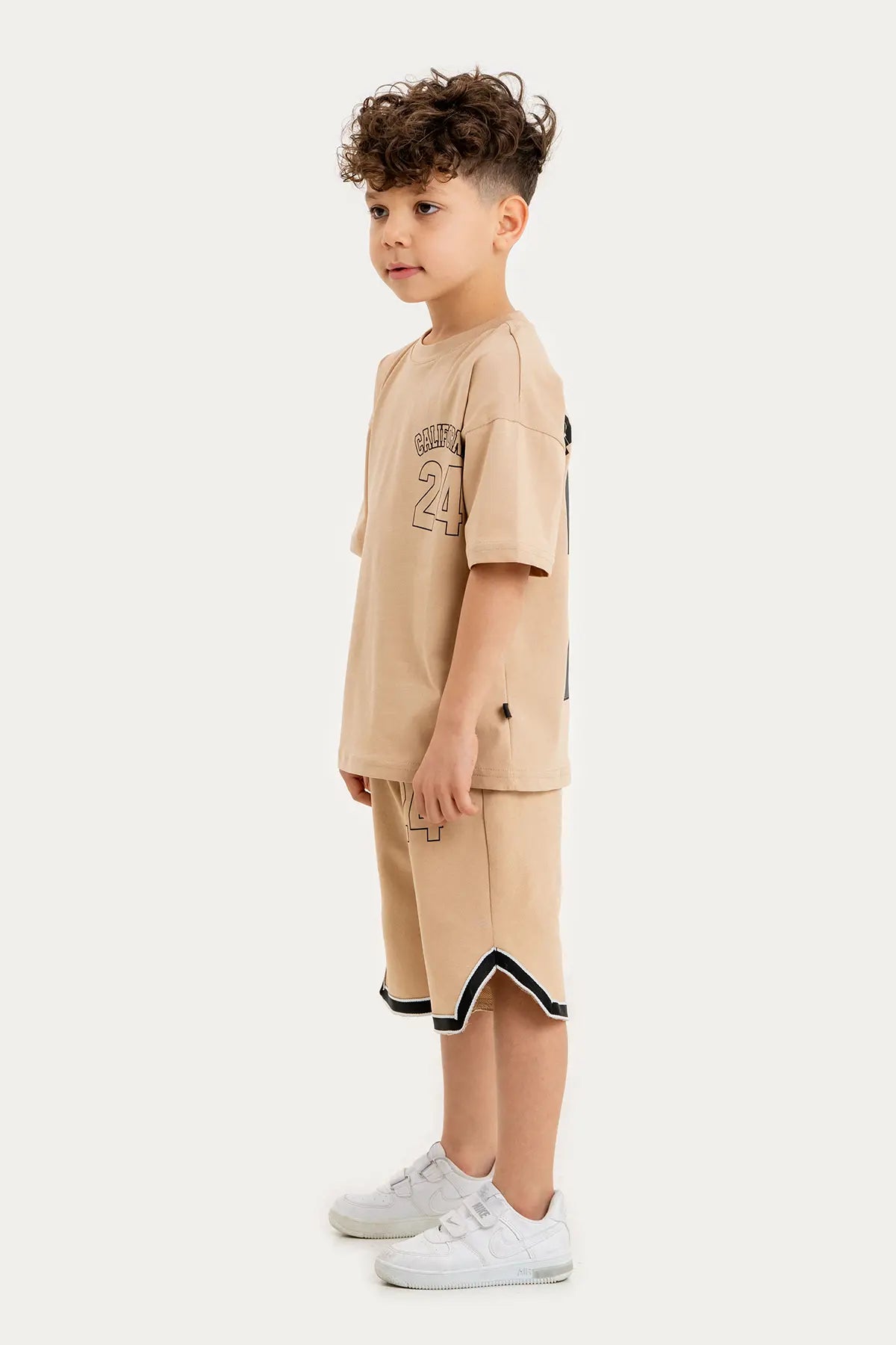 Boys Summer Outfit, "California 64" Printed T-shirt & Shorts