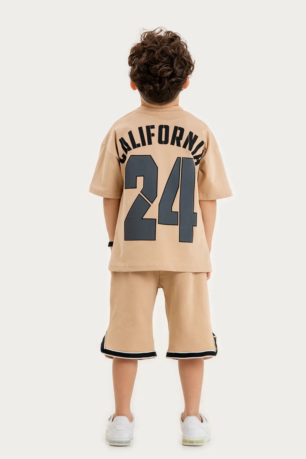 Boys Summer Outfit, "California 64" Printed T-shirt & Shorts