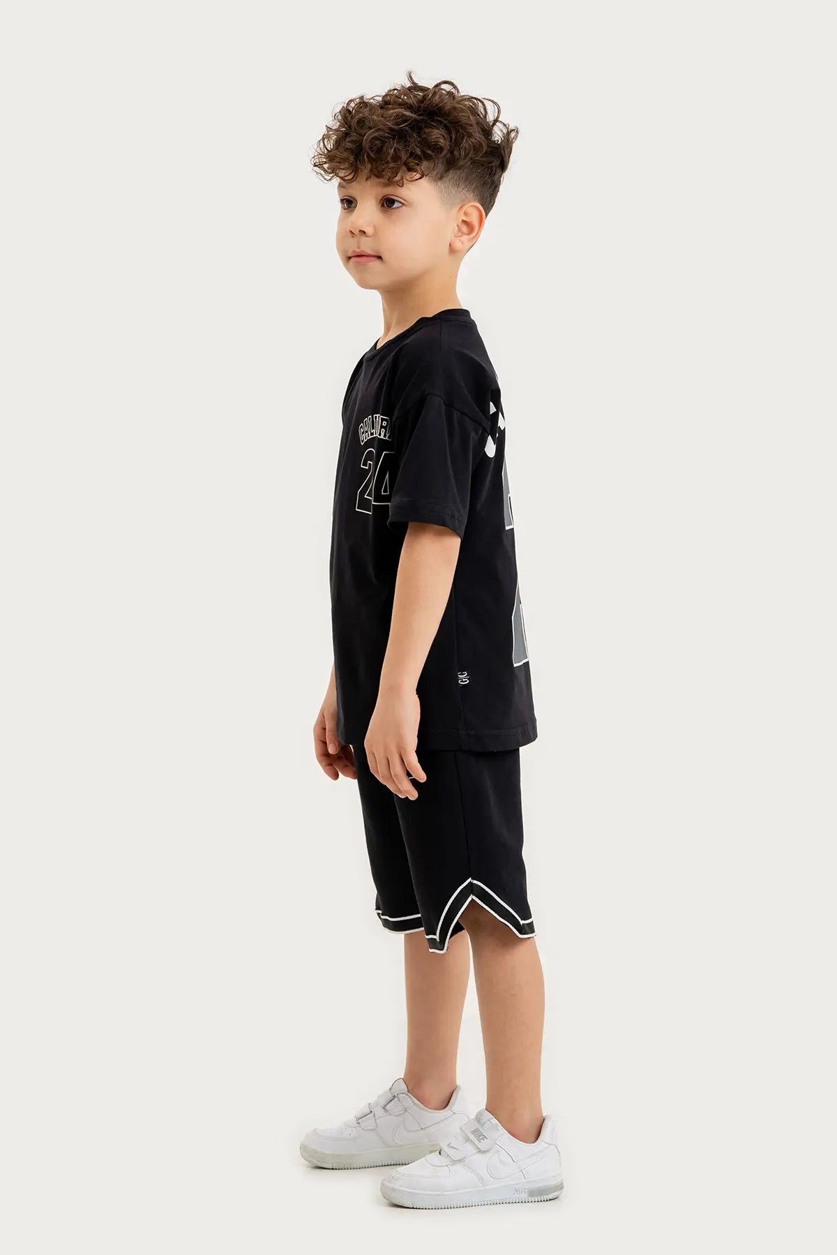 Boys Summer Outfit, "California 64" Printed T-shirt & Shorts