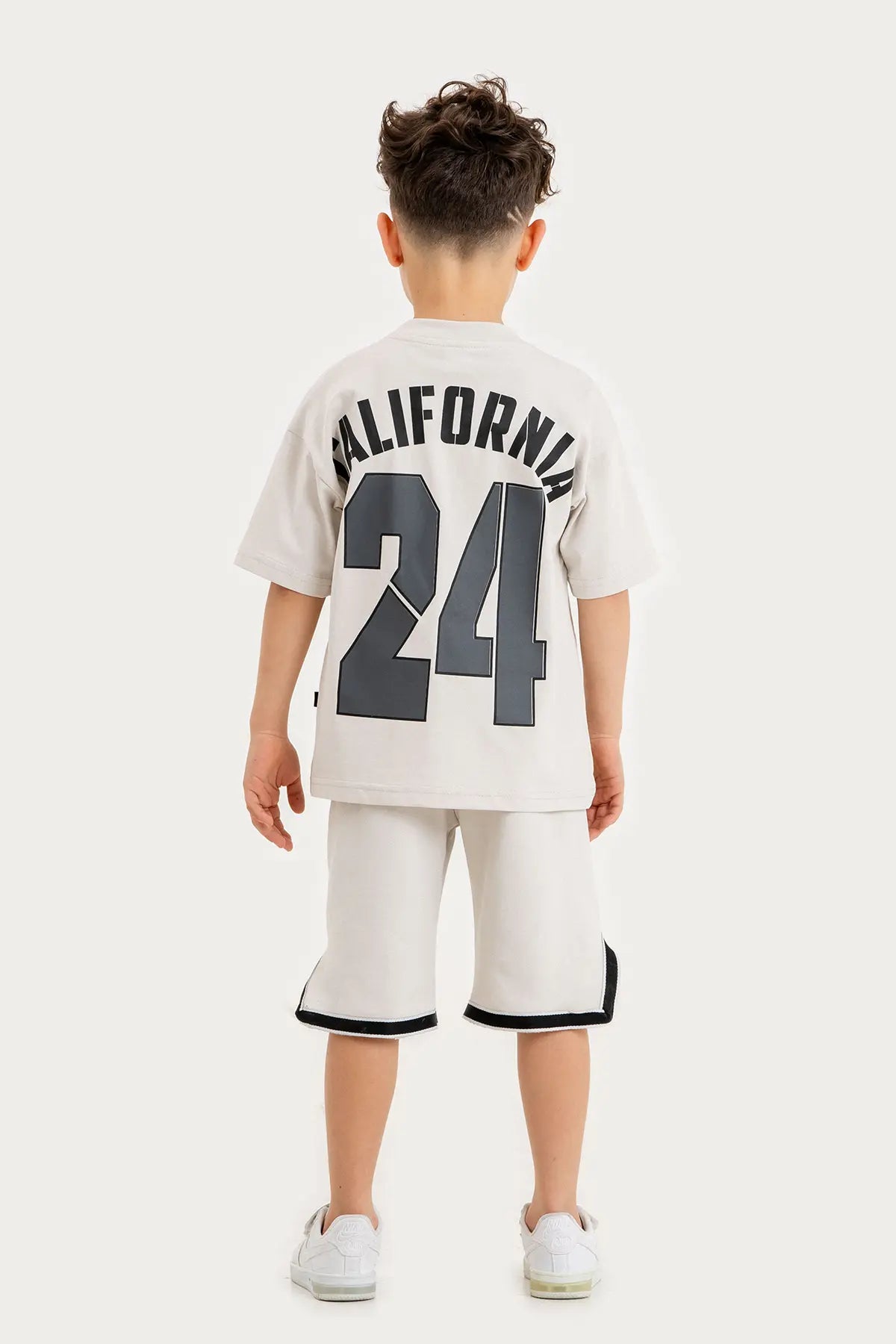 Boys Summer Outfit, "California 64" Printed T-shirt & Shorts