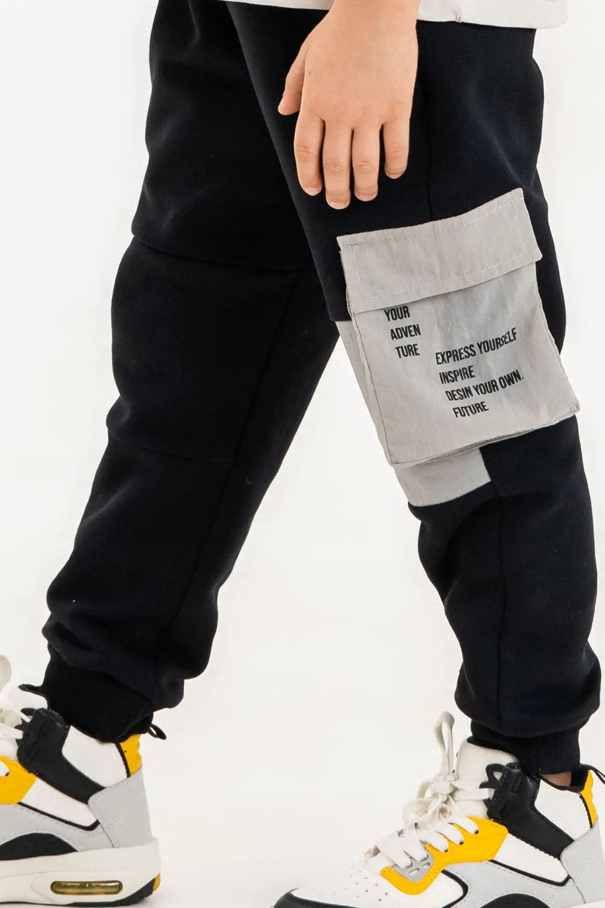 Boys Sweatpants. Cotton Fleece Active Wear, Athletic Cargo Jogger