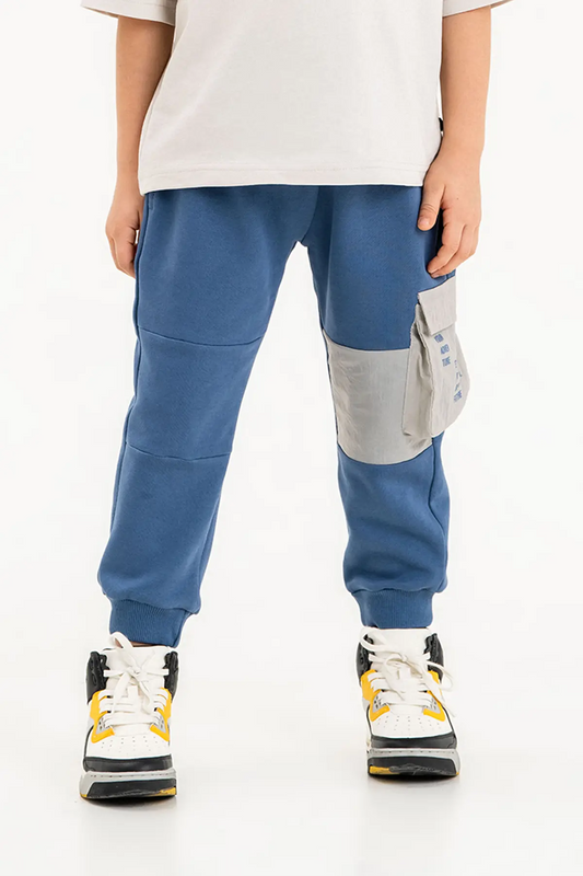 Boys Sweatpants. Cotton Fleece Active Wear, Athletic Cargo Jogger