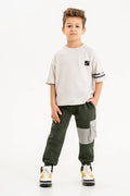 Boys Sweatpants. Cotton Fleece Active Wear, Athletic Cargo Jogger