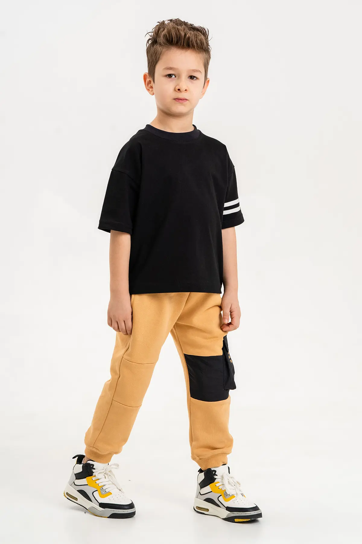 Boys Sweatpants. Cotton Fleece Active Wear, Athletic Cargo Jogger