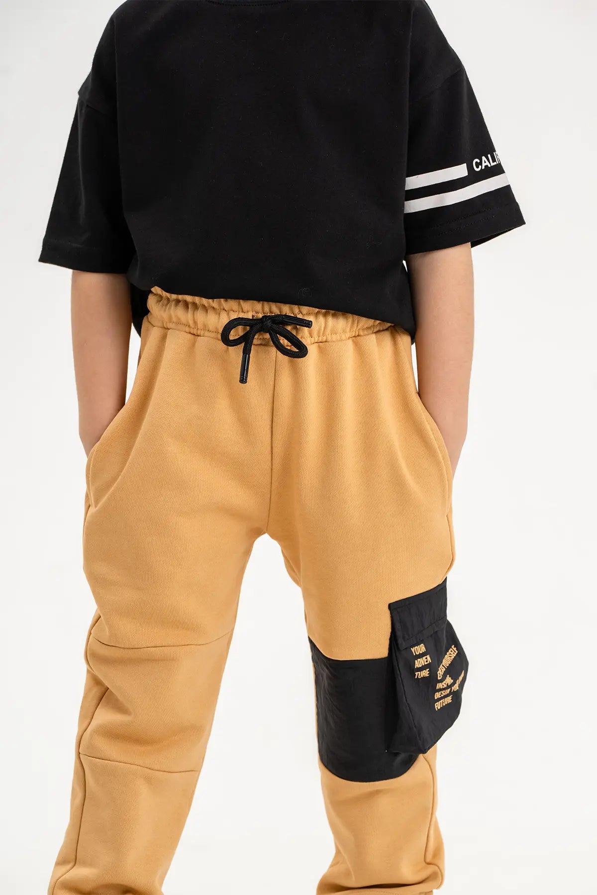 Boys Sweatpants. Cotton Fleece Active Wear, Athletic Cargo Jogger