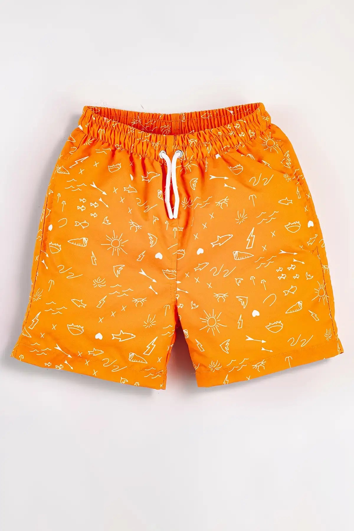 Boys Swim Short, Sea Life Pattern, Beach Swimwear for Boys, Colorful Boys Swim Trunk