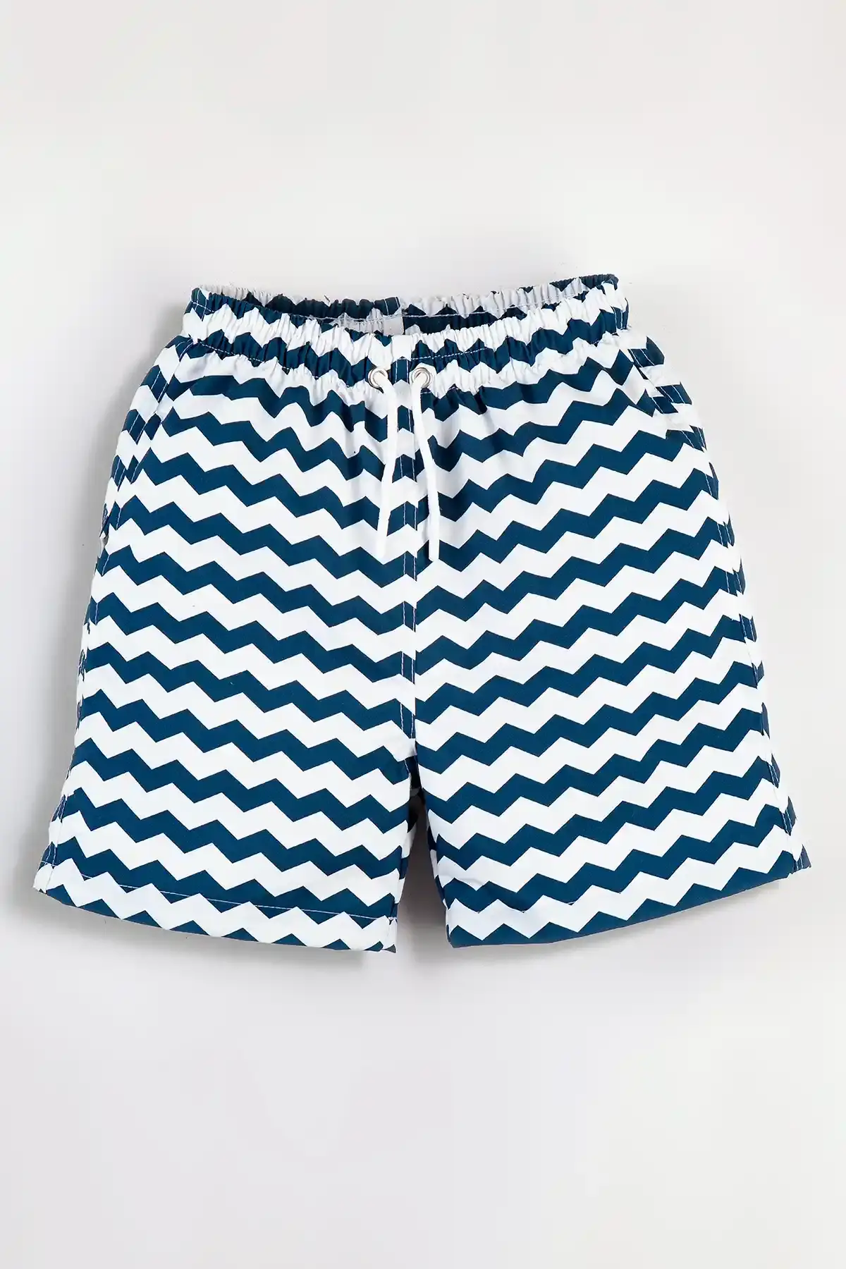 Boys Swim Short, Wavy Pattern, Beach Swimwear for Boys, Colorful Boys Swim Trunk