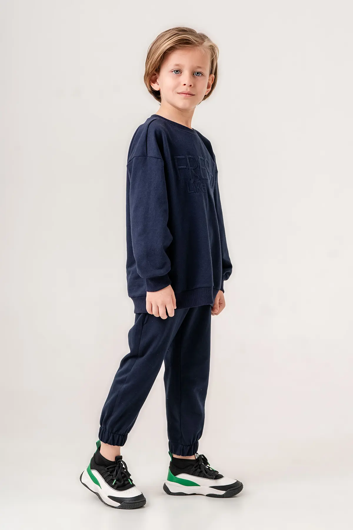 Kids Tracksuit Outfit Unisex, "Fresh" Embroidery Sweatshirt, 2-Piece for Kids